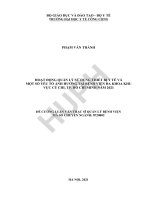Hoạt động quản lý sử dụng thiết bị y tế và một số yếu tố ảnh hưởng tại bệnh viện đa khoa khu vực củ chi, thành phố hồ chí minh năm 202