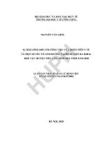 Sự hài lòng đối với công việc của nhân viên y tế và một số yếu tố ảnh hưởng tại bệnh viện đa khoa khu vực huyện tiểu cần, tỉnh trà vinh năm 2020