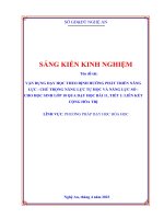 (Skkn 2023) vận dụng dạy học theo định hƣớng phát triển năng lực   chú trọng năng lực tự học và năng lực số   cho học sinh lớp 10 qua dạy học bài 11, tiết 1 liên kết cộng hóa trị