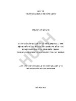 Đánh giá kết quả quản lý điều trị ngoại trú bệnh nhân tăng huyết áp tại trung tâm y tế huyện gò công tây, tỉnh tiền giang, giai đoạn 2019  2 020 và một số yếu tố ảnh hưởng