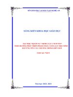 (Skkn 2023) dạy học nội dung “ định luật 2 newton” theo hướng phát triển phẩm chất, năng lực học sinh đáp ứng yêu cầu chương trình gdpt 2018