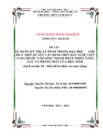 (Skkn 2023) sử dụng kỹ thuật 5w1h trong dạy học chủ đề 6 “một số nền văn minh trên đất nước việt nam (trước năm 1858)” nhằm phát triển năng lực và phẩm chất