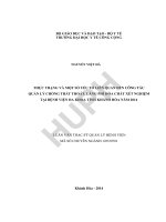 Thực trạng và một số yếu tố liên quan tới công tác quản lý chống thất thoát, lãng phí hóa chất xét nghiệm tại bệnh viện đa khoa tỉnh khánh hòa năm 2014