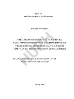 Thực trạng chăm sóc y tế và xã hội tại cộng đồng cho bệnh nhân tâm thần phân liệt trong chương trình quốc gia về sức khỏe tâm thần tại thành phố tuyên quang, năm 2016