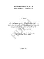 Tuân thủ điều trị lao phổi và một số yếu tố liên quan ở người bệnh được quản lý tại các trạm y tế xã thuộc huyện krông nô, tỉnh đăk nông năm 2021