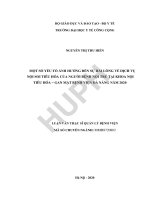 Một số yếu tố ảnh hưởng đến sự hài lòng về dịch vụ nội soi tiêu hóa của người bệnh nội trú tại khoa tiêu hóa  gan mật bệnh viện đà nẵng năm 2020