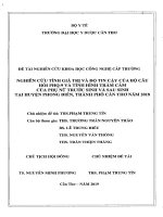 Nghiên cứu tính giá trị và độ tin cậy của bộ câu hỏi phq 9 và tình hình trầm cảm của phụ nữ trước sinh và sau sinh tại huyện phong điền, thành phố cần thơ năm 2018