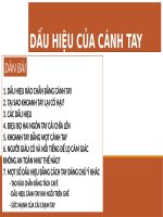 Tiểu Luận - Kỹ Năng Bán Hàng -  Đề Tài - Dấu Hiệu Của Cánh Tay
