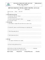 Bm04 qtxlkl biên bản họp  xlkl