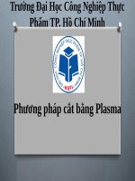 Đồ Án - Công Nghệ Chế Tạo - Đề Tài - Phương Pháp Cắt Bằng Plasma