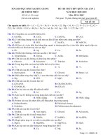 145  đề thi thử tn thpt 2023   môn hóa học   sở gdđt bắc giang (lần 2)   bản word có giải