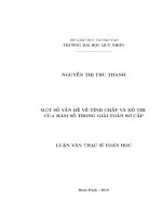 (Luận văn) một số vấn đề về tính chất và đồ thị của hàm số trong giải toán sơ cấp