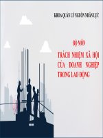 Trách nhiệm xã hội của doanh nghiệp trong lĩnh vực lao động trẻ em
