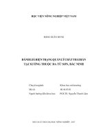 Đánh giá hiện trạng quản lý chất thải tại xưởng thuộc da từ sơn bắc ninh