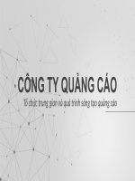 Tiểu Luận - Nhập Môn Quảng Cáo - Đề Tài - Công Ty Quảng Cáo - Tổ Chức Trung Gian Và Quá Trình Sáng Tạo Quảng Cáo
