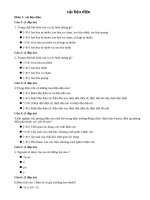 Trắc nghiệm Vật liệu điện  EPU