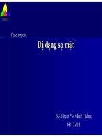 Dị dạng sọ mặt BS. Phạm Võ Minh Thắng PK TMH