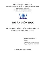 Thiết kế thang máy 4 tầng sử dụng PLC S7 1200