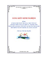 (Skkn 2023) sử dụng một số kỹ thuật dạy học tích cực để phát triển năng lực hợp tác cho học sinh trong môn giáo dục công dân tại trường trung học phổ thông nguyễn trường tộ hưng nguyên