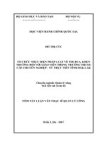 Tóm tắt Luận văn thạc sĩ Quản lý công: Tổ chức thực hiện pháp luật về thi đua, khen thưởng đối với giáo viên trong trường trung cấp chuyên nghiệp- từ thực tiễn tỉnh Đắk Lắk