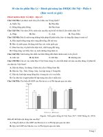 10 câu ôn phần địa lý   đánh giá năng lực đhqg hà nội   phần 6 (bản word có giải)