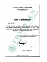 Nghiên cứu ảnh hưởng của một số nhân tố sinh thái đến sự phát sinh, phát triển của bệnh khô xám lá thông trồng tại khu vực núi luốt trường đại học lâm nghiệp