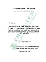 Tìm hiểu đặc điểm đa dạng sinh học về loài và công dụng của cây thuốc trên trảng cỏ, rừng cây bụi, ven thung, áng khu trung trang vườn quốc gia cát bà hải phòng