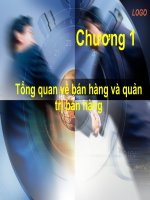 Bài Giảng Quản Trị Bán Hàng Combo Full Slide 5 Chương