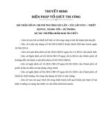 Thuyết minh bản vẽ autocad biện pháp tổ chức thi công trường mầm non