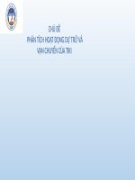 Tiểu Luận - Quản Trị Hậu Cần - Chủ Đề - Phân Tích Hoạt Động Dự Trữ Và Vận Chuyển Của Tiki
