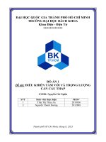 Đồ án 1 Điều khiển tầm với và trọng lượng cần cẩu tháp