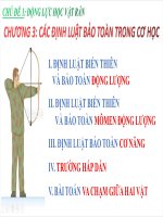 Chương 3: định luật bảo toàn