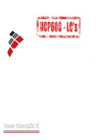 Tiểu Luận - Thanh Toán Quốc Tế - Đề Tài - Ucp-Dc - Ucp600 - Lc ''S - Một Số Tình Huống Phát Sinh