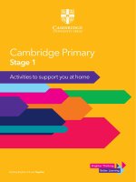 Cambridge primary stage 1