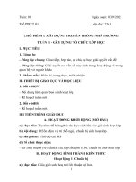 Giáo án sinh hoạt lớp môn hoạt động trải nghiệm 7, sách chân trời sáng tạo