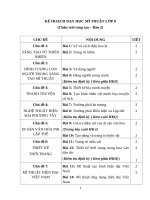 Giáo án mĩ thuật 8, sách chân trời sáng tạo