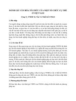 Tiểu Luận - Văn Hóa Tổ Chức - Đề Tài -  Đánh Giá Văn Hoá Tổ Chức Của Công Ty Tnhh Tư Vấn Thiết Kế Cimas