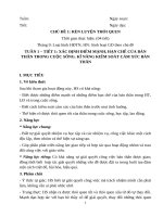 Giáo án hoạt động trải nghiệm 7, sách chân trời sáng tạo