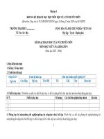 Kế hoạch giáo dục, phụ lục 1, 2,3 cv 5512 môn ngữ văn 8 sách chân trời sáng tạo