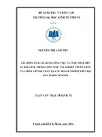 (Luận văn) tác động của cân bằng công việc và cuộc sống đến sự hài lòng trong công việc và cam kết với tổ chức của nhân viên kế toán tại các doanh nghiệp trên địa bàn tp  hồ chí minh