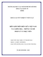 Biên giới      trên biển giữa việt nam và campuchia   những vấn đề pháp lý và thực tiễn