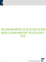 Tiểu Luận - Hoạch Định Tài Nguyên Doanh Nghiệp - Đề Tài -  Ứng Dụng Phần Mềm Sap  Để Lên  Kế Hoạch  Sử Dụng Nguồn Lực Doanh Nghiệp (Erp)  Vào Lập Và Quản Lý Dự Án.ppt