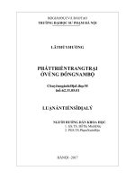 Phát triển trang trại ở vùng đông nam bộ