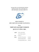 Báo cáo đồ án môn thiết kế giao diện người dùng đề tài thiết kế giao diện website quản lý công việc