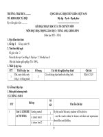 Kế hoạch giáo dục, phụ lục 1, 2,3 cv 5512 môn tiếng anh lớp 8 sách global sucess