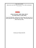 Báo cáo Khó khăn, vướng mắc của Công chứng viên trong việc xác mịnh, giám định trong hoạt động công chứng – đề xuất giải pháp hoàn thiện Luật công chứng