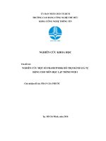 440 nghiên cứu một số framework hỗ trợ đánh giá tự động cho môn học lập trình web 1 nghiên cứu khoa học