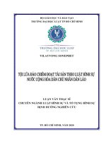 Tội lừa đảo chiếm đoạt tài sản theo luật hình sự nước cộng hòa dân chủ lào