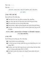 Giáo án hoạt động trải nghiệm lớp 10 sách cánh diều kì 1