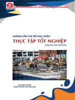 Hướng dẫn chi tiết học phần thực tập tốt nghiệp (ngành công nghệ kỹ thuật vật liệu xây dựng   trình độ cao đẳng)